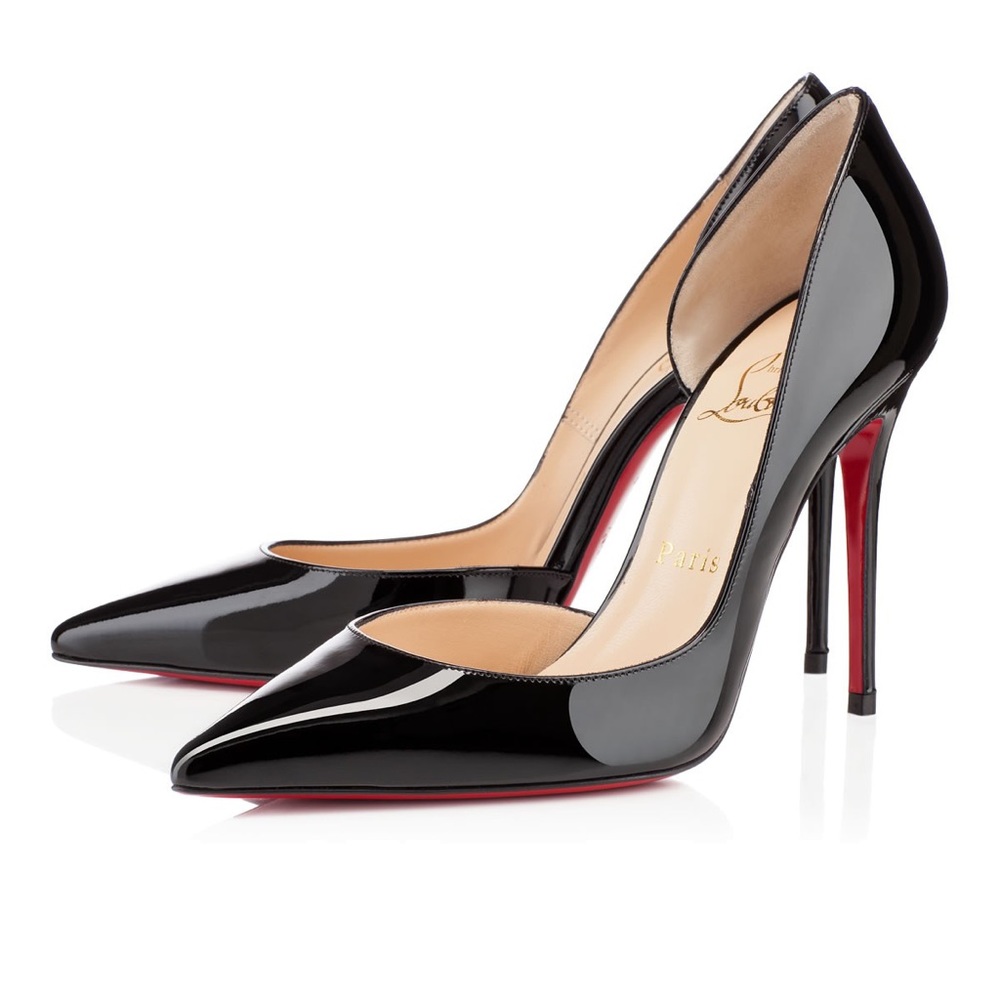 AUTHENTIC Christian Louboutin Black Leather Pump - Picture 4 of 7